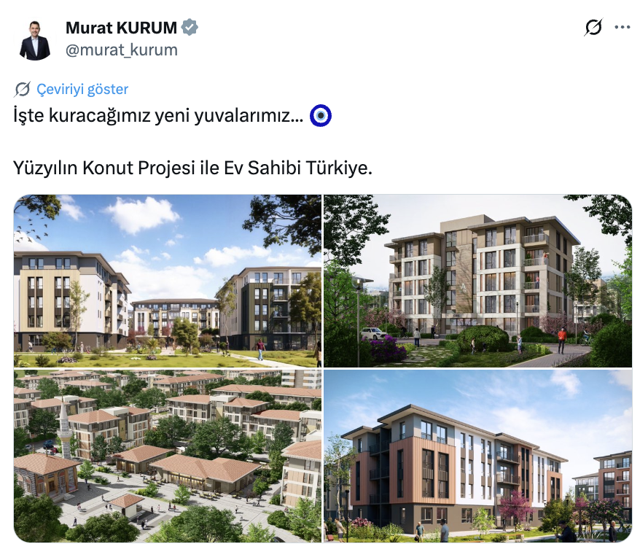 Bakan Kurum "Yüzyılın Konut Projesi" ile ilgili sürecin detaylarını paylaştı - Resim: 1