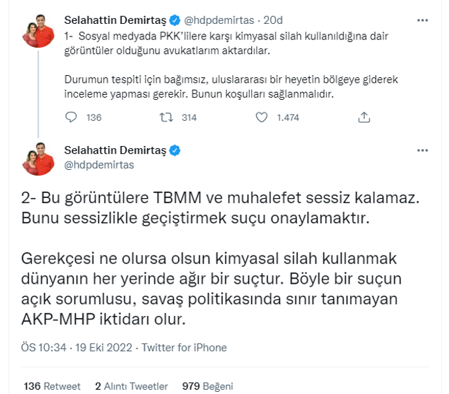 Selahattin Demirtaş'tan yeni alçaklık! TSK'ya iftira attı Ömer Çelik ağzının payını verdi - Resim: 0