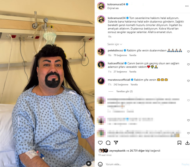 Kobra Murat sevenlerinden helallik istedi ameliyata alındı! Ölüm tehlikesi var - Resim: 0