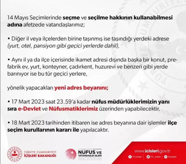 Depremzede nasıl oy kullanacak? Adres değişikliğinde son tarih belli oldu - Resim: 0