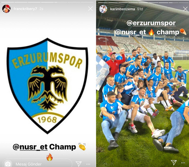 Ribery ve Benzema’dan Erzurumspor’a tebrik mesajı - Resim: 0