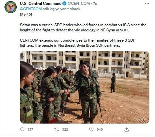 ABD'li komutandan PKK terörüne açık destek! Sözde mezuniyet törenine katıldı - Resim: 0