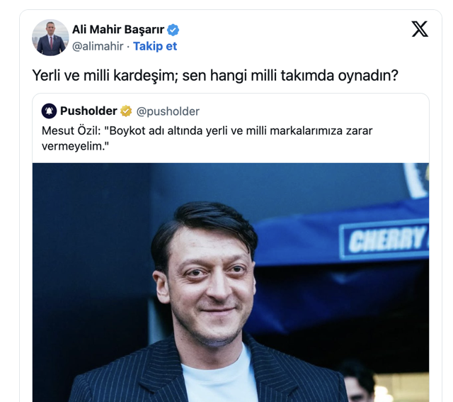 'Boykot' gerilimi! Mesut Özil'den Ali Mahir Başarır'a okkalı cevap - Resim: 1