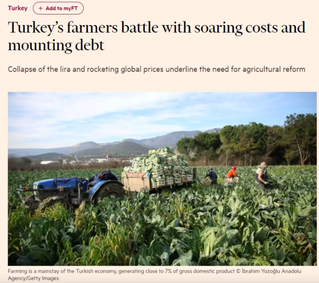 İngiliz Financial Times'tan Türkiye tarımı analizi: 500 bin çiftçi zorluk içinde - Resim: 0