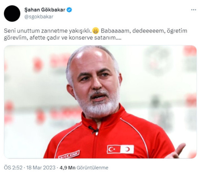 Şahan Gökbakar’dan Kızılay Başkanı Kınık'a ‘Recep İvedik’ yanıtı: Onurlu ol, istifa et! - Resim: 0