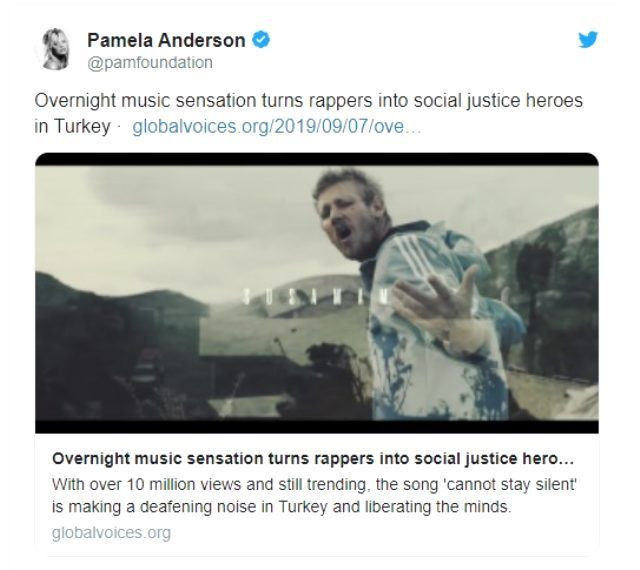 Şanışer'in Susamam şarkısını Amerikalı Pamela Anderson örnek olsun deyip paylaştı - Resim: 3
