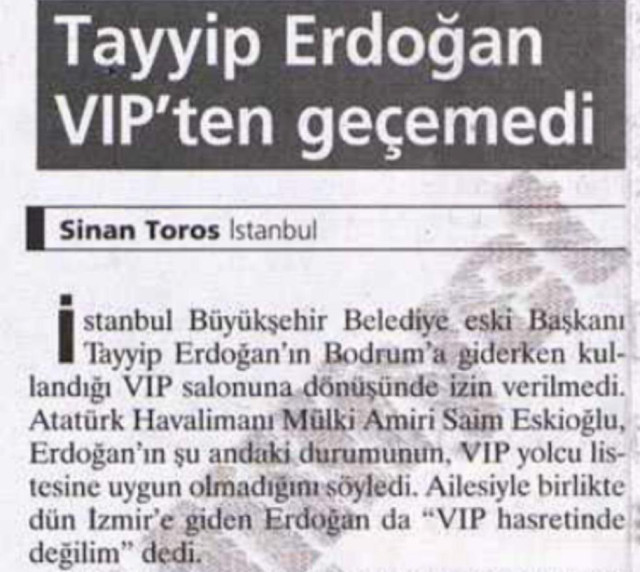 Recep Tayyip Erdoğan da VIP'ten geçememişti - Resim: 0