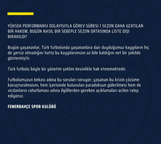 TFF Tahkim Kurulu'nun kararı sonrası Fenerbahçe'den açıklama - Resim: 2