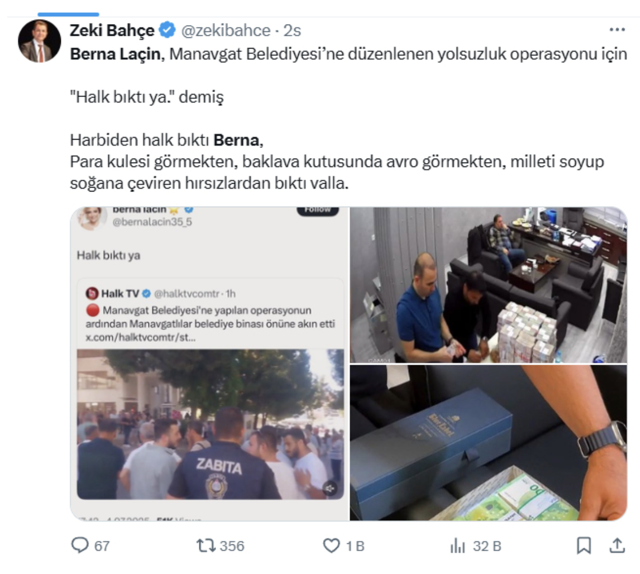 Berna Laçin'in yolsuzluk paylaşımı gündem oldu! "Halk bıktı ya" dedi sonra da sessizliğe gömüldü - Resim: 1