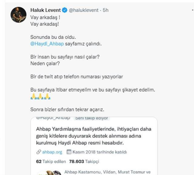 Haluk Levent hayatının şokunu yaşadı: 'Bunlar net çete' diyerek Twitter'a seslendi! - Resim: 1