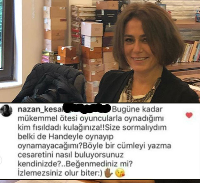 Halka dizisinin yıldızı Nazan Kesal'dan takipçisine Hande Erçel ayarı!  - Resim: 3