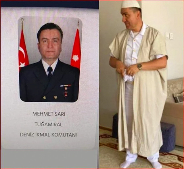 Sarıklı cübbeli amiral Mehmet Sarı kimdir? Mehmet Kurdoğlu cemaatinden deniyor - Resim: 0