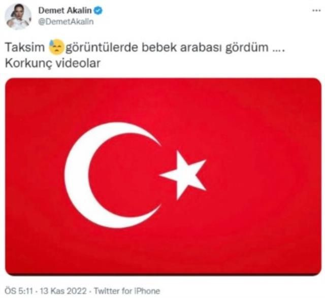 Beddualar yağdırdı! Ünlü isimlerden İstiklal Caddesi'ndeki patlamaya tepki paylaşımları! - Resim: 2