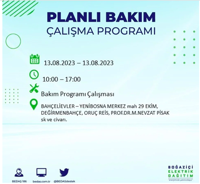 Mumları hazırlayın! İstanbul'un 10 ilçesinde elektrik yok - Resim: 3