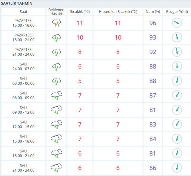 İstanbul saatlik hava durumu yağmur patladı! AKOM kar geliyor diyor - Resim: 0