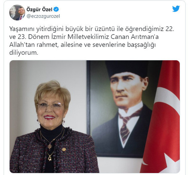Eski CHP Milletvekili Canan Arıtman hayatını kaybetti - Resim: 0