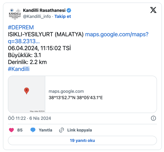 Malatya'da korkutan deprem Kandilli açıkladı - Resim: 0