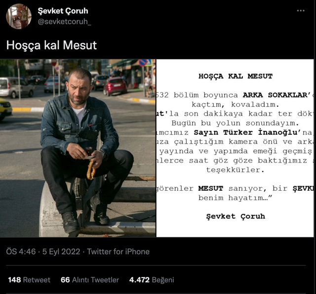 Arka Sokaklar'da büyük şok! Başrol oyuncusu 'elveda' deyip diziyi bıraktı işte Mesut Komiser'in bırakma nedeni - Resim: 0