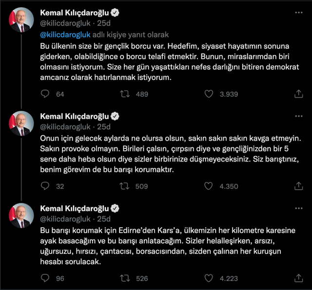 Kemal Kılıçdaroğlu: Gençler, gelecek aylarda her türlü provokasyon olacak sakın kavga etmeyin - Resim: 1