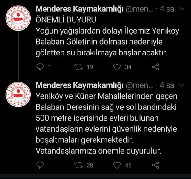 Menderes Kaymakamlığı duyurdu! İzmir’de iki mahalle tahliye edilecek - Resim: 0