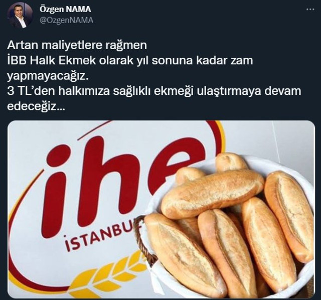 İstanbul'da ekmek 7.5 lira olacak iddiası! Halk Ekmek açıkladı: Yıl sonuna kadar zam yok - Resim: 0