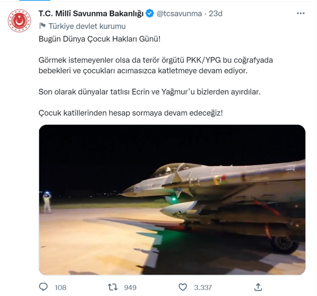 F-16'lar İstiklal Caddesi'nin çocuk şehitleri Ecrin ve Yağmur için vurdu! Bombalara isimleri kazındı... - Resim: 2