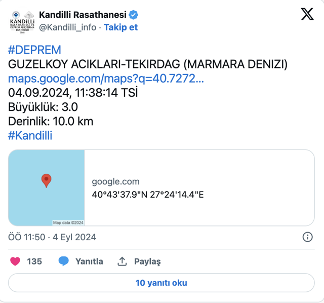Tekirdağ'da korkutan deprem - Resim: 0