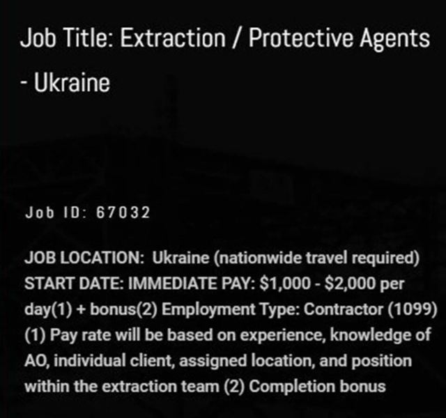 Günlük 2000 dolara kelle avcısı aranıyor! Ukrayna'da görev yapacak işte şartları - Resim: 1