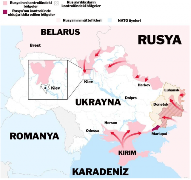 Putin'in Ukrayna savaş planı belli oldu! Ukrayna'yı ikiye bölecek sonra imha edecek - Resim: 0