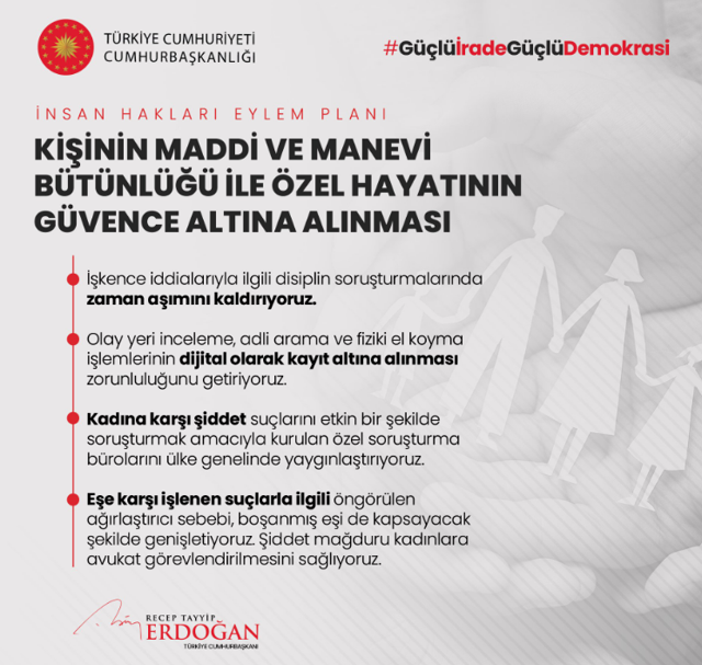 Erdoğan, İnsan Hakları Eylem Planı'nı açıkladı! İşte madde madde hukuk reformu - Resim: 5
