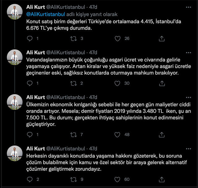 İstanbul'da konut ve kira fiyatları uçuyor! KİPTAŞ Genel Müdürü bile isyan etti - Resim: 1