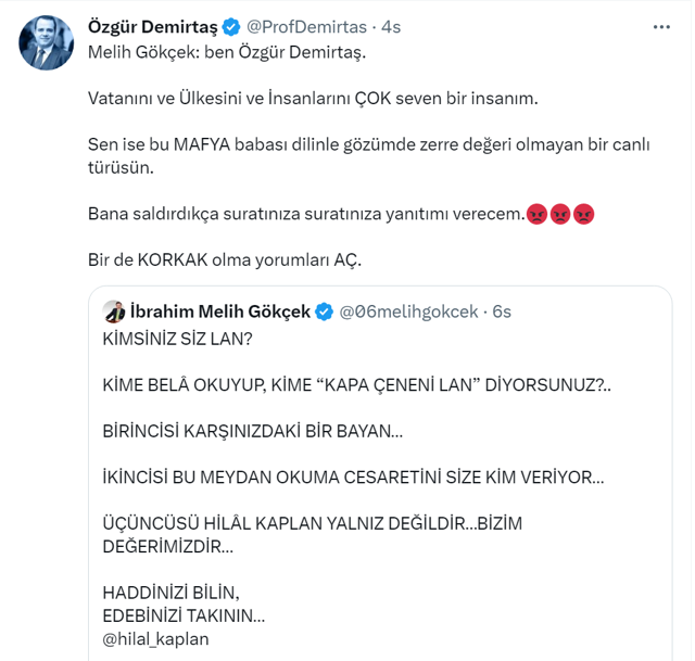 Özgür Demirtaş, Hilal Kaplan'a "Allah Belanı versin" dedi! Melih Gökçek 'kimsiniz lan siz' diye çıkıştı - Resim: 4