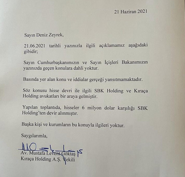 İnan Kıraç'tan SBK açıklaması! Cumhurbaşkanı ve İçişleri Bakanı'nı devreye sokmadık - Resim: 0