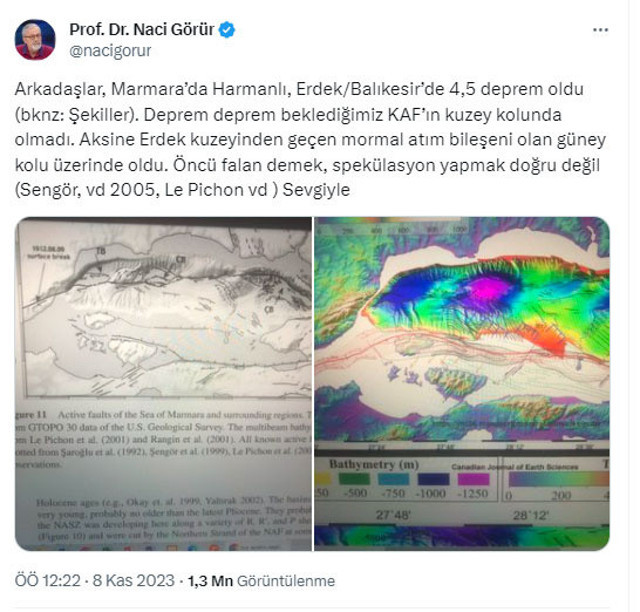 Naci Görür'den Marmara depremine ilişkin açıklama - Resim: 0