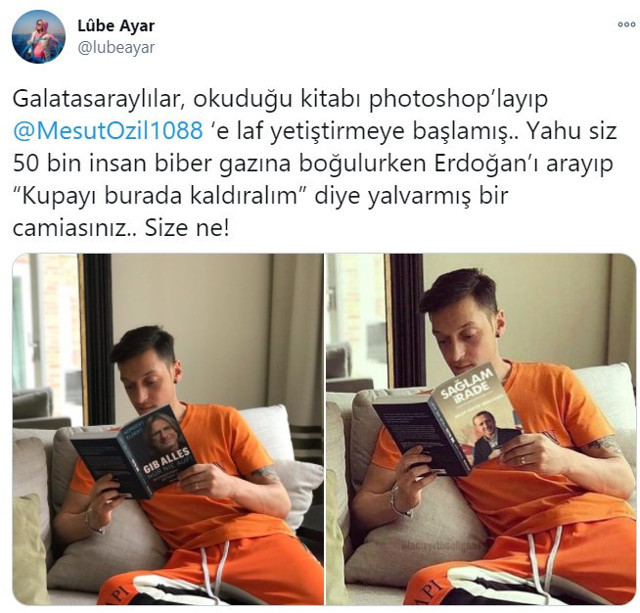 Fenerbahçelileri kızdıran montajlı Mesut Özil fotoğrafı! Erdoğan düşmanlığı bunu da yaptırdı - Resim: 1