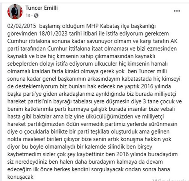 MHP’li Başkan “AK Partilliler bizi eziyor” diyerek istifa etti! 8 yıldır başkanlık yapıyordu - Resim: 0