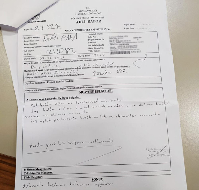 Adana'da yaşlı kadına yoğun bakımda darp iddiası! - Resim: 1