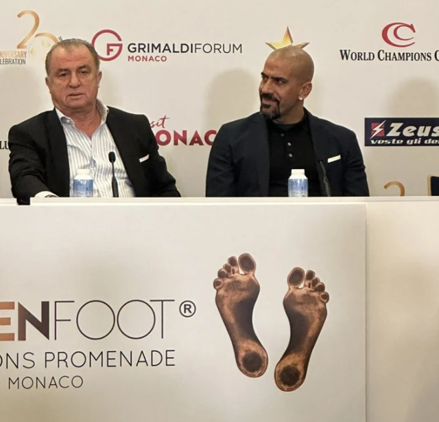 Fatih Terim efsaneler arasına giriyor! Golden Foot ödülü öncesi ayak izi alındı - Resim: 1