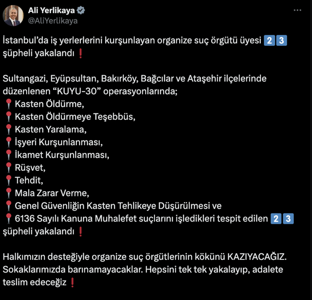 Bakan Yerlikaya açıkladı: İstanbul'da iş yerlerini kurşunlayan 23 şüpheli gözaltında - Resim: 1