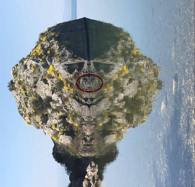 Sıradan bir kaya değil bir anda beliren görüntü... - Resim: 2