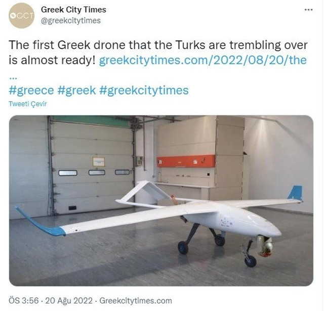 Yunanistan'ın ''Türkleri titretecek'' dediği İHA'sı sosyal medyada alay konusu oldu! - Resim: 1