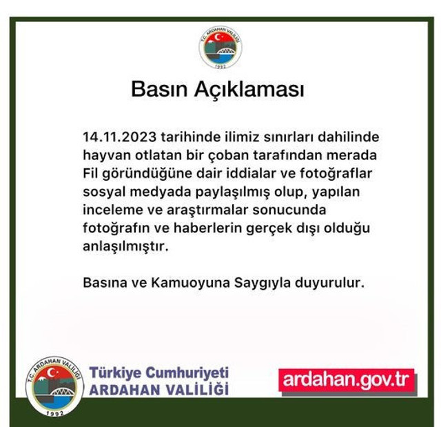 Ardahan'da 'fil' alarmı! Çobanın sosyal medyadan paylaştığı fil fotoğrafı ortalığı karıştırdı - Resim: 1