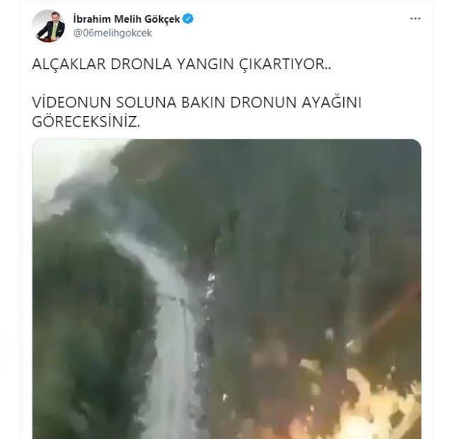 Dronla alev püskürtme videosuna Emniyet Genel Müdürlüğü'nden yalanlama - Resim: 0