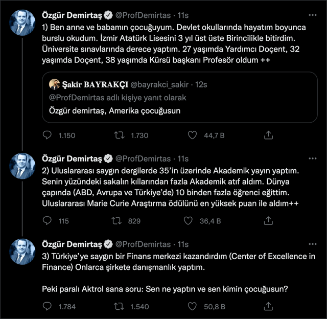 Özgür Demirtaş çıldırdı! 'Ekmek 10 lira olacak' dedi gelen yoruma 'Sen kimin çocuğusun' diye cevap verdi - Resim: 0