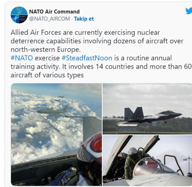 NATO tatbikat karelerini paylaştı! Gururlandıran fotoğraf! Türk pilot... - Resim: 3