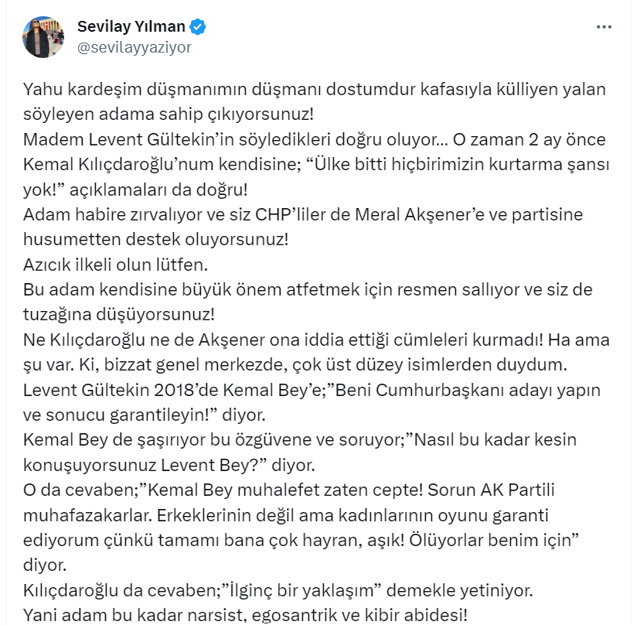 Sevilay Yılman'dan ağızları açık bırakacak Levent Gültekin iddiası! 'AK Partili kadınların tamamı bana çok hayran, aşık' - Resim: 2