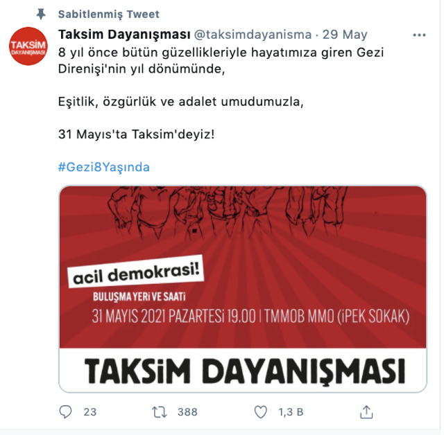Taksim'de 'Gezi' yasağı!.. Gezi olaylarını anma çağrıları sonrası yasak geldi - Resim: 0