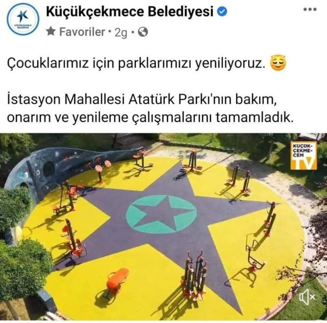CHP'li belediye çocuk parkına PKK paçavrasını resmetti - Resim: 0