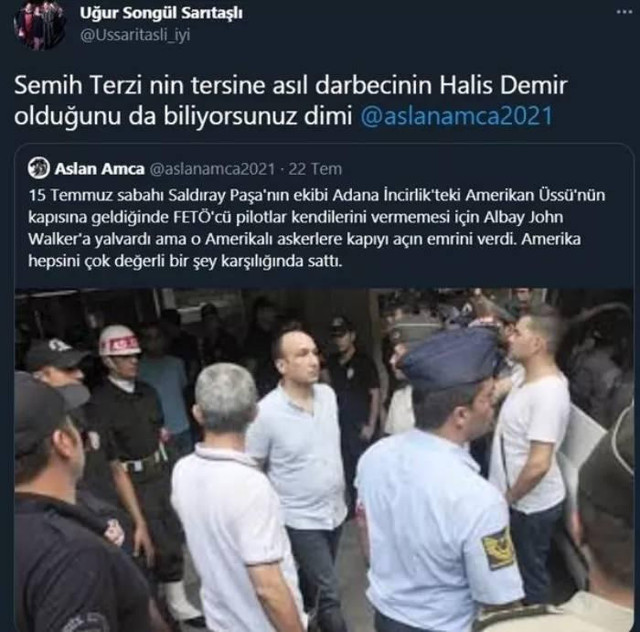 İYİ Partili Songül Sarıtaşlı'dan skandal paylaşım! Ömer Halisdemir'e 'asıl darbeci' dedi! - Resim: 0