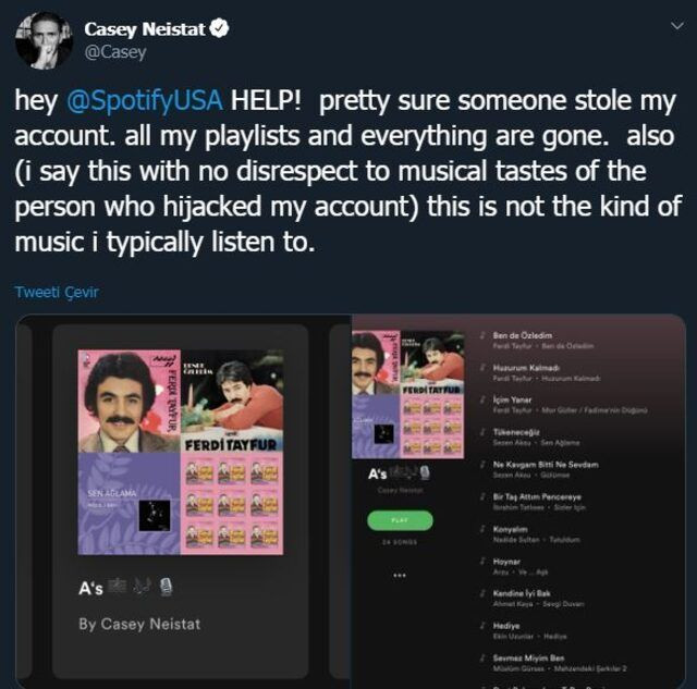 YouTuber Casey Neistat'ın Spotify hesabı çalındı tüm dünya Ferdi Tayfur'u konuştu - Resim: 3